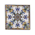 Lot de 6 assiettes carr�s flora assiettes plates service de table en porcelaine imprim�e multicolore ...