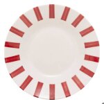 Lot de 6 assiettes creuses cheri rouge d202xh4cm - atmosphera cr�ateur dint�rieur