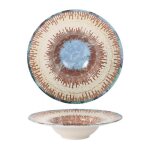 Lot de 6 assiettes creuses minas plat  soupe  ptes en porcelaine imprims - dimensions : 275 x 65 ...