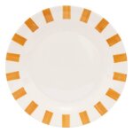 Lot de 6 assiettes dessert cheri jaune d19xh18cm - atmosphera cr�ateur dint�rieur