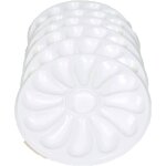 Lot de 6 assiettes a huitres 12 compartiments + 1 pour le citron fabrication fran�aise pour la maison ...