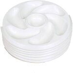 Lot de 6 assiettes a huitres 6 compartiments + 1 pour le citron fabrication franaise pour la maison ...