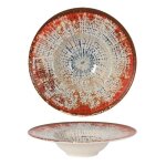 Lot de 6 assiettes pasta luna rondes plats de service de table creuses pour soupe ptes dessert en porcelaine ...