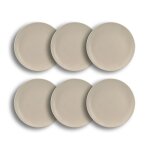 Lot 6 assiettes plates arita 27cm en gres beige