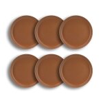 Lot 6 assiettes plates arita 27cm en gres marron