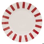 Lot de 6 assiettes plates cheri rouge d268xh24cm - atmosphera createur dinterieur Lot de 6 assiettes plates cheri rouge d268xh24cm - atmosphera createur dinterieur