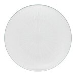 Lot de 6 assiettes plates elise 26cm transparent