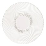 Lot de 6 assiettes plates odysse 26cm transparent