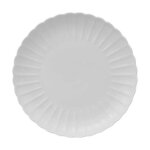 Assiette plate - secret de gourmet - romy - lot de 6 - porcelaine - 27cm blanc
