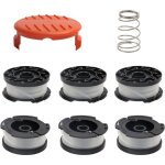 Lot de 6 bobines de fil a6481 a6485 pour coupe - bordure black decker stc1820cm stc1820pc stc1820epc ...