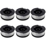 Lot de 6 bobines de fil a6481 a6485 pour coupe - bordures black decker stc1820cm stc1820pc stc1820epc ...