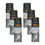 Peinture antirouille - belton - lot de 6 bombes - gris anthracite - 3 en 1 - protection durable