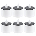 Bougies led solaires - décoratives - jaune - Étanches - lot de 6 - Éclairage extérieur Bougies led solaires - décoratives - jaune - Étanches - lot de 6 - Éclairage extérieur
