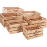 Set de 6 caisses facto cagette bois - atmosphera createur dinterieur