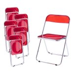 Lot de 6 chaises pliantes pornainen 74 x 46 x 47 cm rouge x000d Lot de 6 chaises pliantes pornainen 74 x 46 x 47 cm rouge x000d
