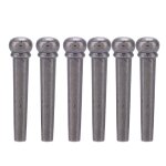 Lot de 6 chevilles de chevalet en laiton pour guitare folk