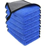 Lot de 6 chiffons de nettoyage en microfibre - serviettes paisses  deux couches - pour le lavage de ...