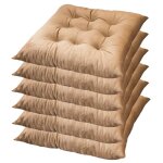 Lot de 6 coussins de chaise 40 x 40 x 4. 5 cm coussin chaise exterieur coussin de jardin id�al galette ...