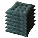 Lot de 6 coussins de chaise 40 x 40 x 4. 5 cm coussin chaise exterieur coussin de jardin id�al galette ...