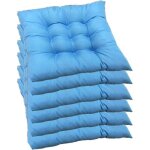 Lot de 6 coussins de chaise carrs 40 x 40 cm matelasss confortables et colors pour intrieur et extrieur ...