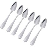Lot de 6 cuill�res � pamplemousse semi - dentel�es en acier inoxydable - vintage - cadeau pour la cuisine ...