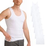 Lot de 6 d�bardeurs homme c�te fine ? d�bardeur classique - blanc