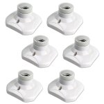 Lot de 6 douilles de plafond � visser e27 douille de garage e27 ac 220 - 240 v support de douille pour ...