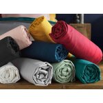 Draps housses - multicolore - 180 x 200 cm - polycoton - anti - plis - bonnets 30 cm