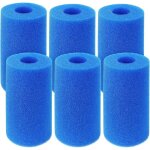 Lot de 6 �ponges filtrantes de type a - pour piscine - filtre de rechange - cartouche de pompe - r�utilisable ...
