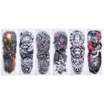 Lot de 6 feuilles de tatouages temporaires pour bras complets autocollants impermables extra larges ...