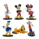 Lot 6 figurines disney mickey et ses amis decor gateau anniversaire