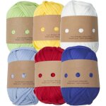 Lot de 6 fils � tricoter tissu �lastique fil � crochet pour sac couverture b