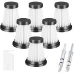 Lot de 6 filtres hepa pour moosoo k12 k12 pro k13 aspirateur sans fil pour genius invictus one 1. 0 x7 ...