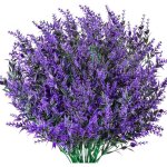 Lot de 6 fleurs de lavande artificielles décoratives plantes artificielles en plastique pour intérieur ... Lot de 6 fleurs de lavande artificielles décoratives plantes artificielles en plastique pour intérieur ...