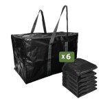 Pack and move - lot 6 grands sacs dmnagement rangement et transport ultra rsistant - rutilisable ...