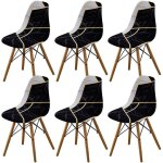Lot de 6 housse de chaise scandinaves extensible housse de chaise de salle � manger couverture de chaise ...