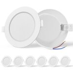 Lot de 6 led spot encastré haute luminosité spots led encastrables plafond 9w equivalent 72w incandescence ... Lot de 6 led spot encastré haute luminosité spots led encastrables plafond 9w equivalent 72w incandescence ...