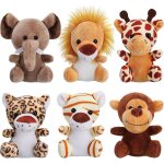 Lot de 6 mini jouets en peluche animaux de la jungle 4 8 pouces animaux de la forêt en peluche mignon ... Lot de 6 mini jouets en peluche animaux de la jungle 4 8 pouces animaux de la forêt en peluche mignon ...