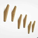 Lot de 6 patres vintage porte - manteau en bois porte - manteau en bois capacit de charge 5 kg patre ...