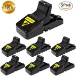 Lot de 6 pi�ges � souris r�utilisables / piege souris piege rat � d�clenchement pr�cis