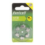 Lot de 6 piles bouton zinc air type 13 pour appareils auditifs type a13 - 13 compatibles pr48 145v - ...
