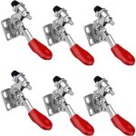 Lot de 6 pince bascule en mtal horizontal sauterelle serrage genouillre type vertical en fer galvanis ...