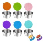 Lot de 6 ramequins en acier inoxydable 5. 4 cm - id�al pour service restaurant : sauces condiments et ...