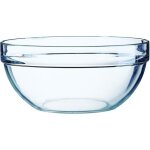 Lot de 6 saladiers empliables en verre tremp� 24 cl - 100 x 48 mm .