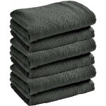Lot de 6 serviettes invit� �ponge spa 30 x 50 cm / 400 gr / m� - spa ardoise