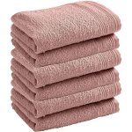 Lot de 6 serviettes invit ponge spa 30 x 50 cm / 400 gr / m - spa vieux rose