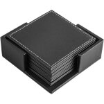 Lot de 6 sous - verres (noir)