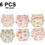 Lot de 6 sous - vêtements dapprentissage de la propreté réutilisables en coton respirants pour tout - ... Lot de 6 sous - vêtements dapprentissage de la propreté réutilisables en coton respirants pour tout - ...
