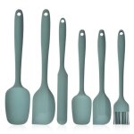 Lot de 6 spatules ustensiles de cuisine overtang poign�e ergonomique hangable r�sistant � la chaleur ...