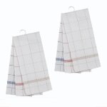 Lot de 6 torchons professionnel classique coton et lin - 70x70cm Lot de 6 torchons professionnel classique coton et lin - 70x70cm